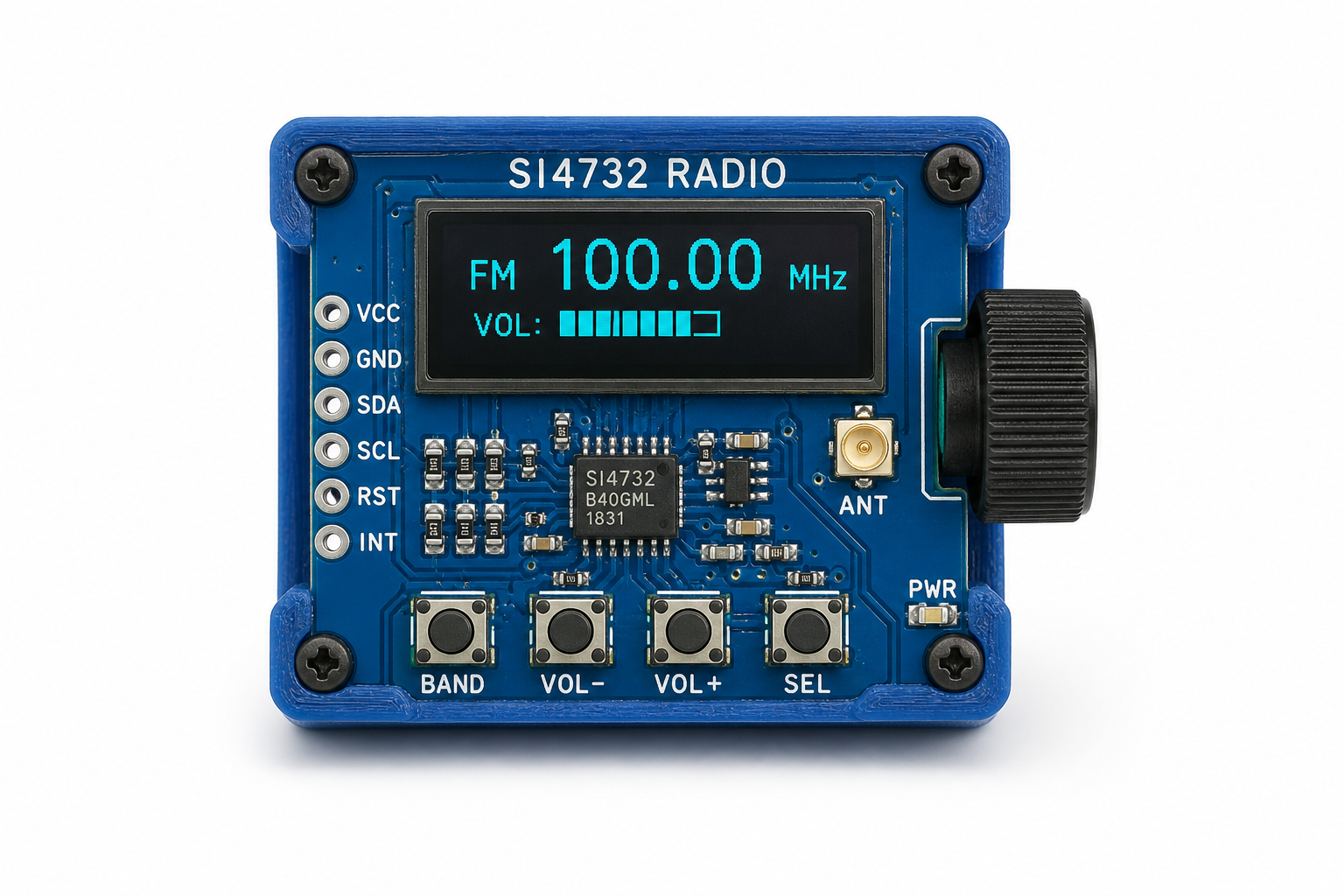 si4732收音机侧发声外壳3D打印创意设计灵感