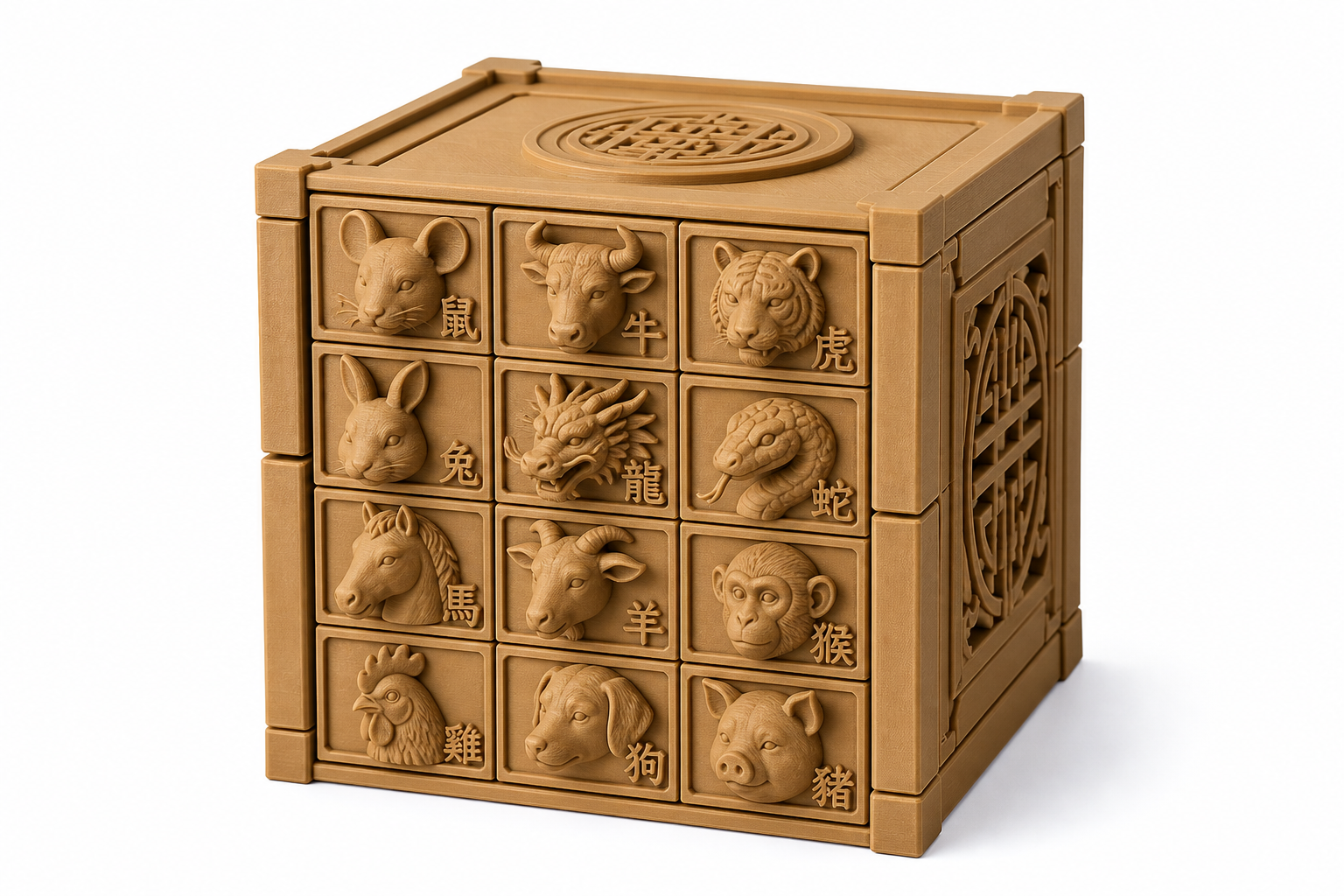盒子12生肖 Inspiration de design créatif impression 3D
