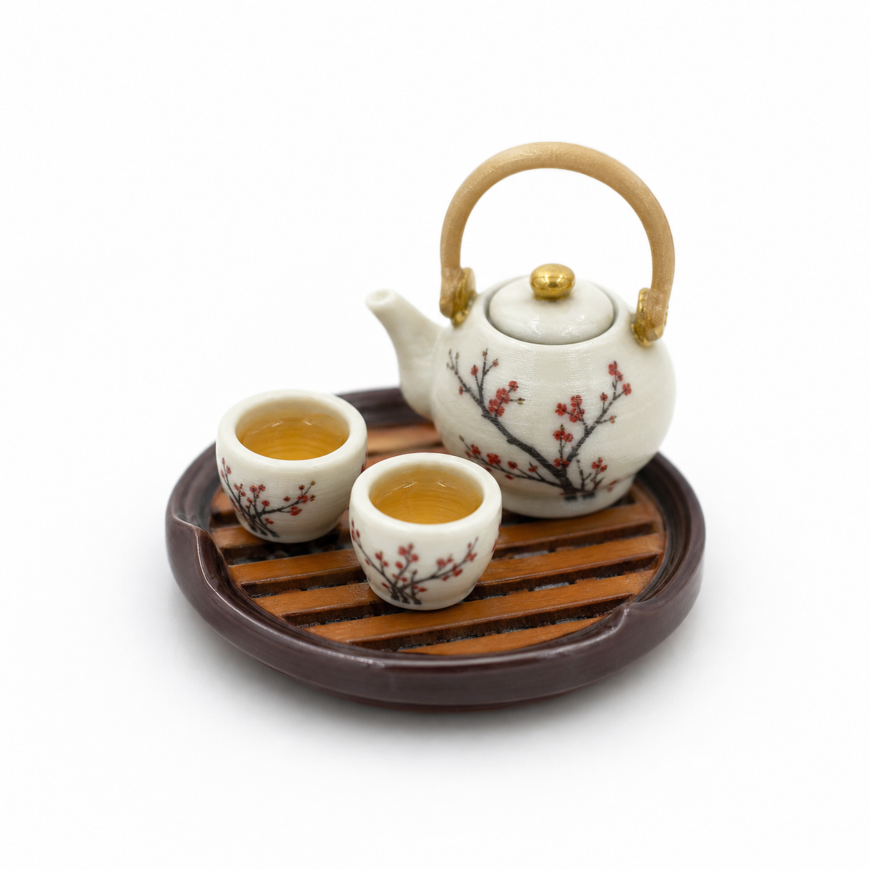 迷你茶具模型，指尖上的东方雅韵 Inspiração de design criativo impressão 3D