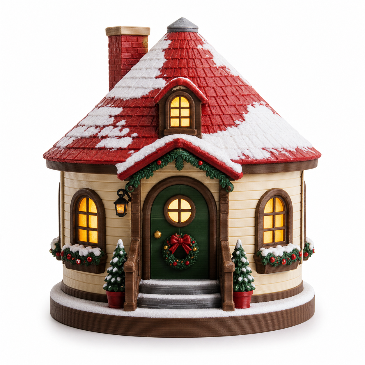 A cozy Christmas round ho3D打印创意设计灵感