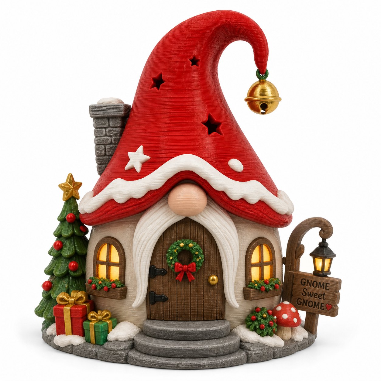 Christmas Gnome Cott Вдохновение креативного дизайна 3D-печати
