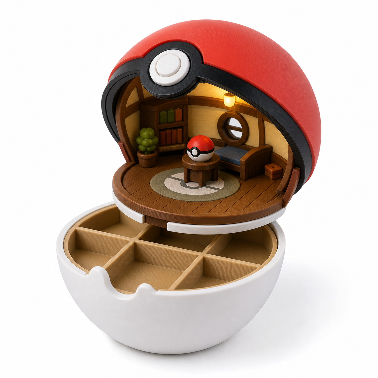 精灵球小屋收纳盒Pokémon ball 3D-Druck kreative Design-Inspiration