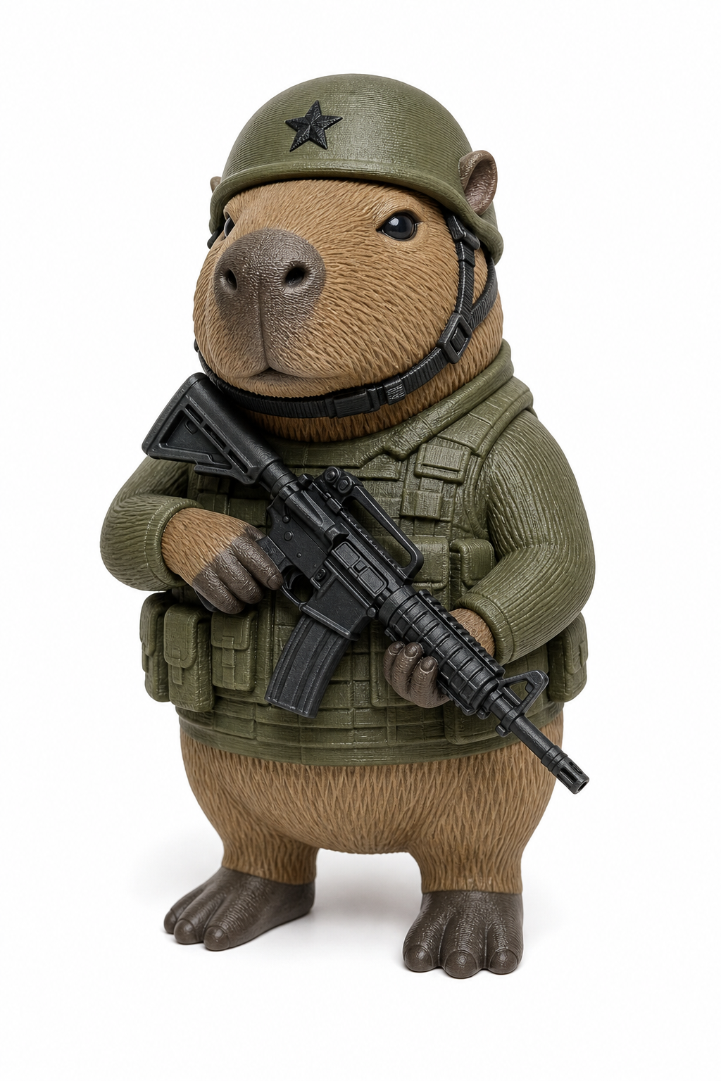 Army Capybara إلهام التصميم الإبداعي للطباعة ثلاثية الأبعاد