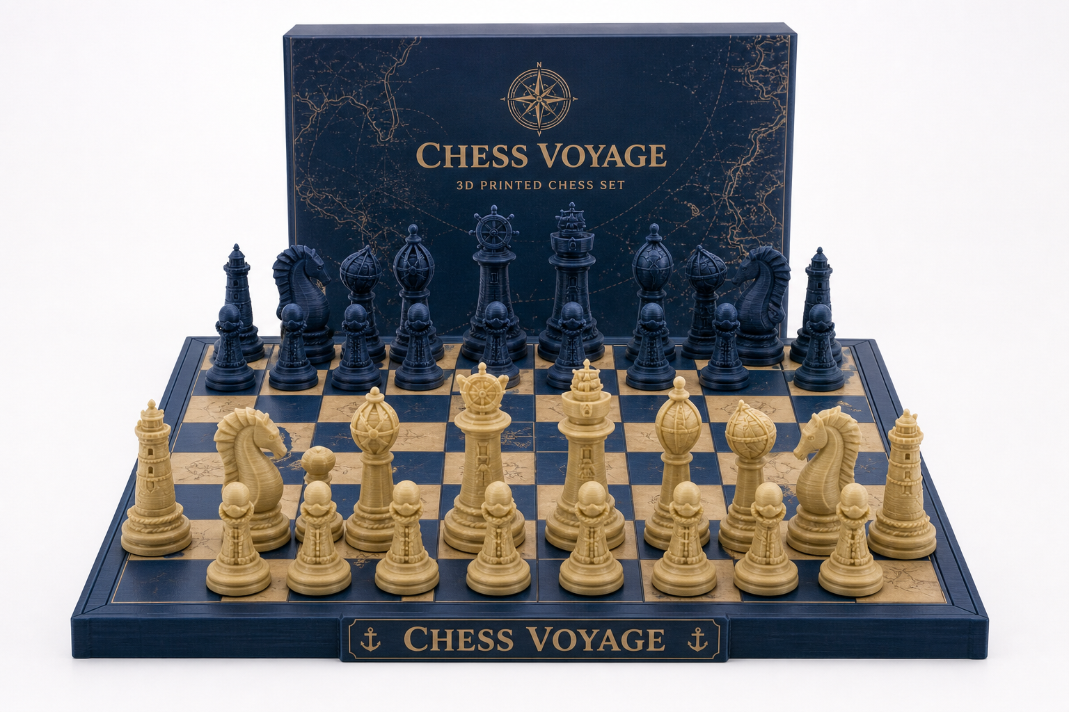 Chess Voyage Вдохновение креативного дизайна 3D-печати