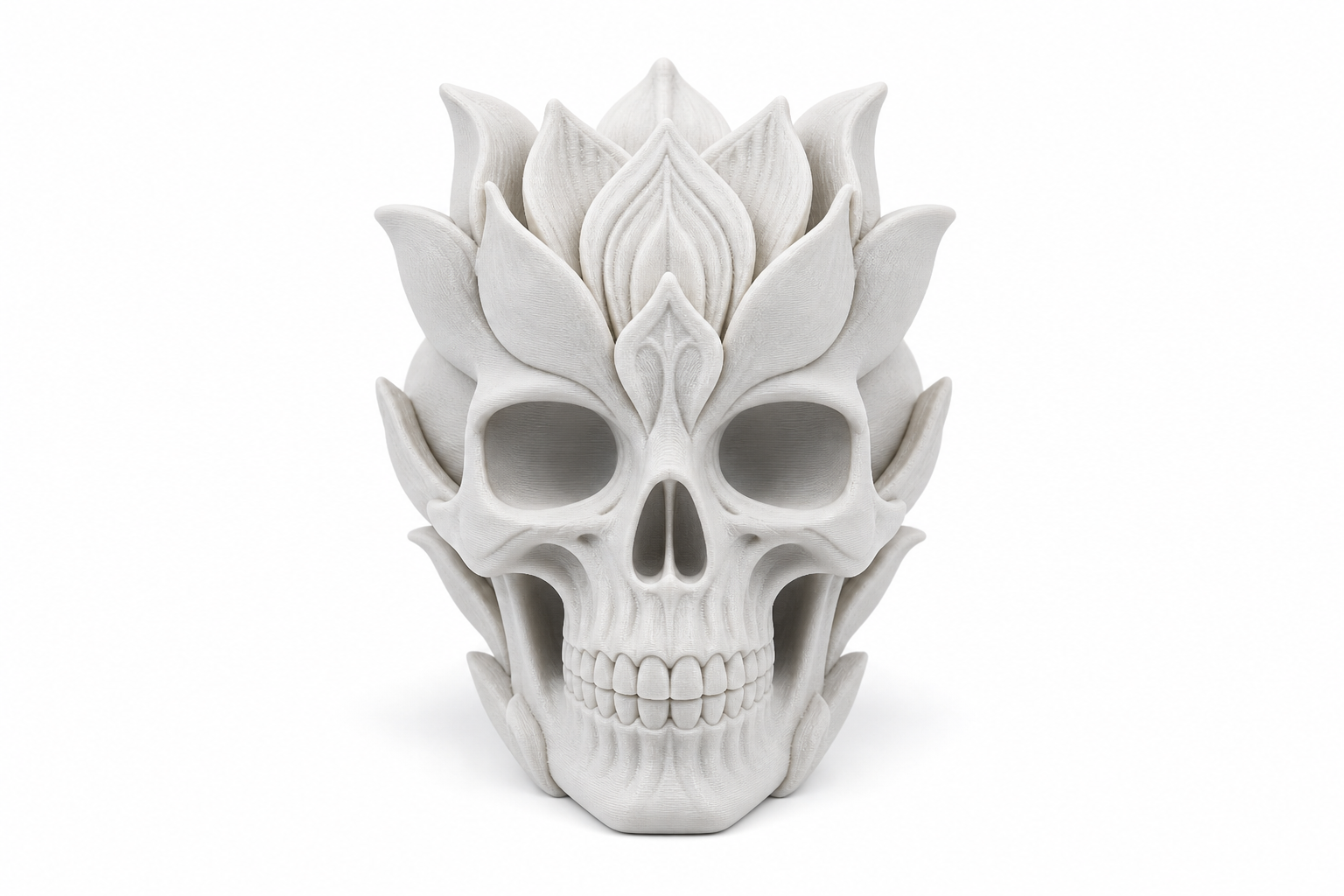Petalcrest Skull3D打印 3D Printing Creative Design Inspiration