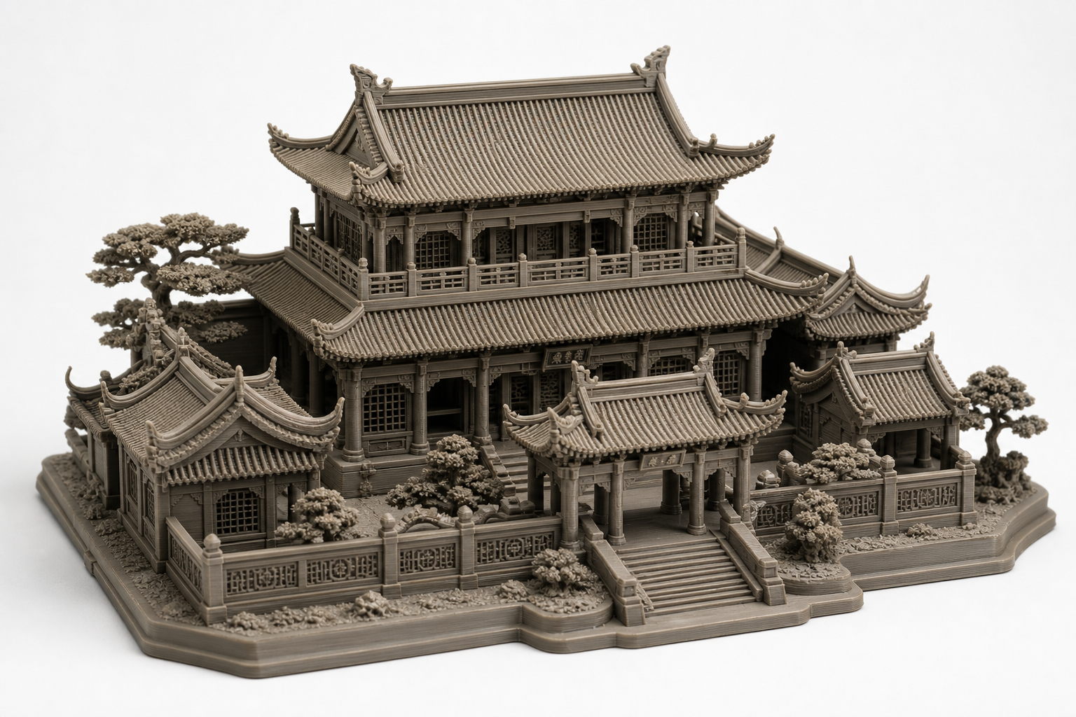 中国古建筑系列-重檐四阿殿 Ispirazione di design creativo stampa 3D
