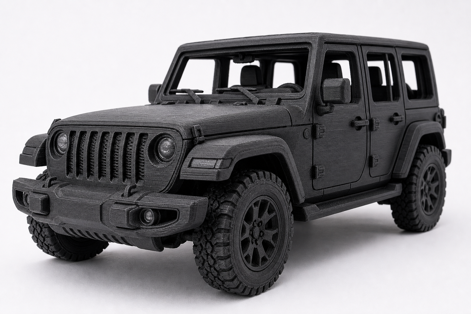 Q版小吉普JEEP Inspirasi reka bentuk kreatif cetakan 3D