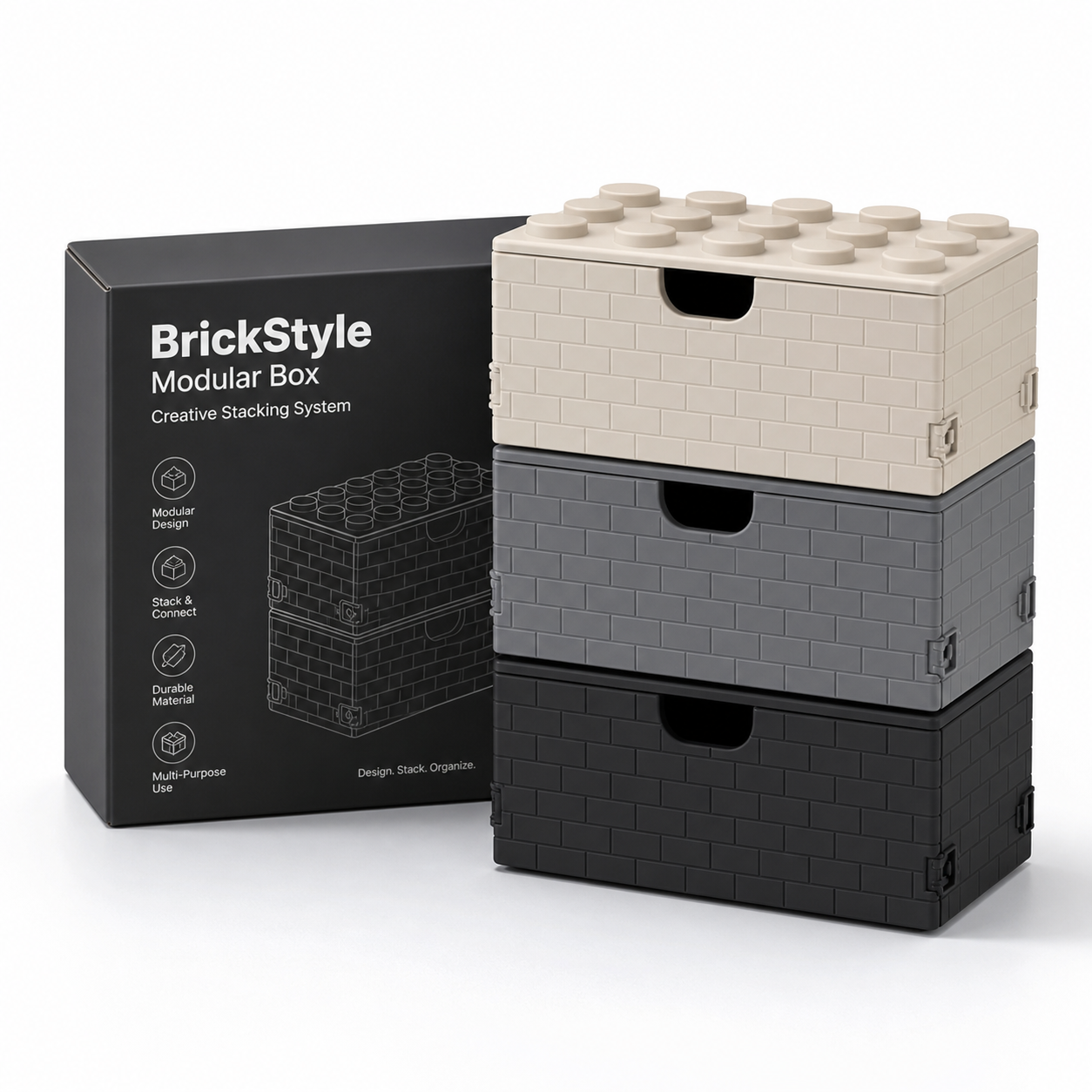 BrickStyle Modular B 3D प्रिंटिंग रचनात्मक डिज़ाइन प्रेरणा