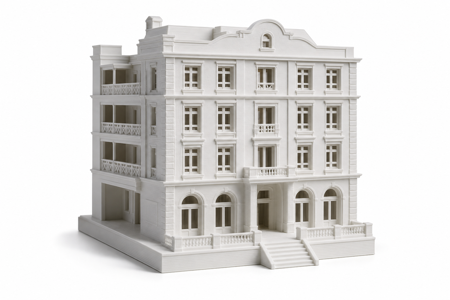 中国古建筑系列-歇山殿 Inspirasi reka bentuk kreatif cetakan 3D