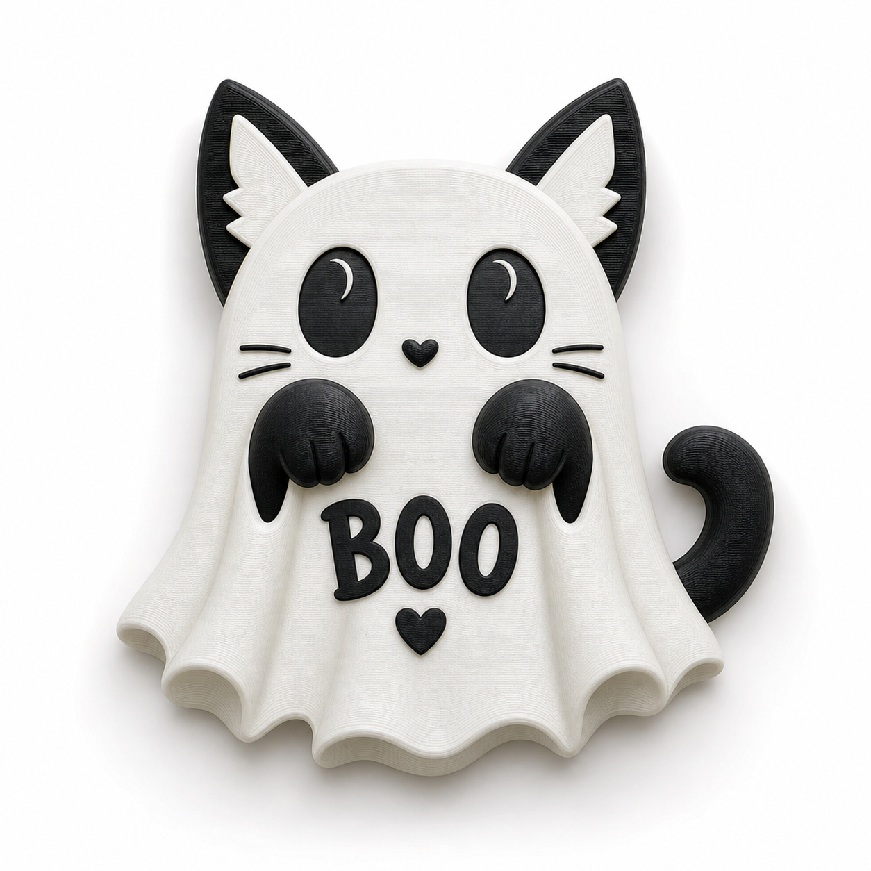 Boo Kitten Wall Deco 3D Printing Creative Design Inspiration