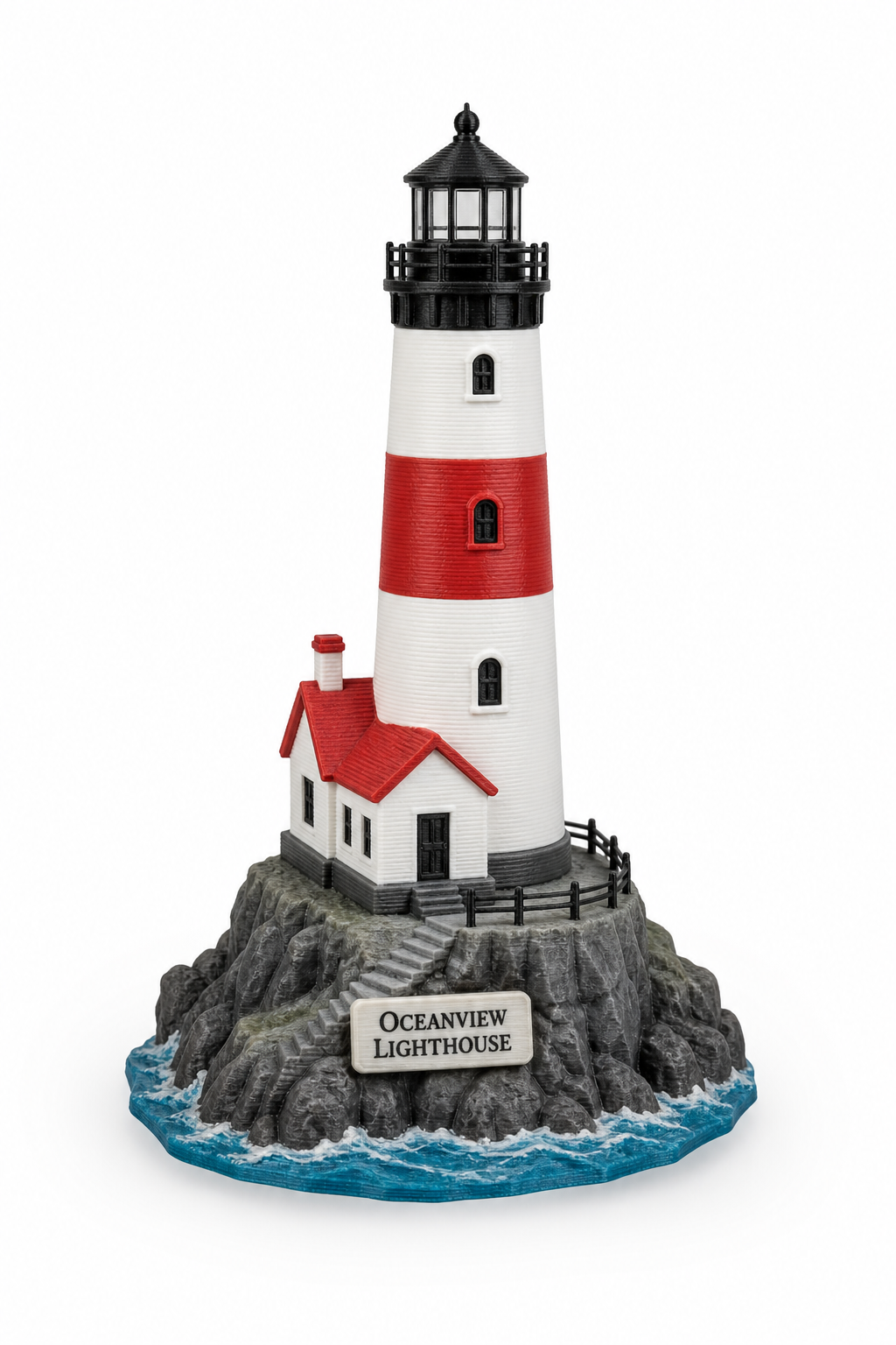 Oceanview Lighthouse Inspirasi reka bentuk kreatif cetakan 3D