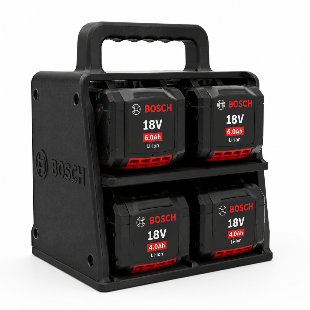 Bosch Battery Caddy إلهام التصميم الإبداعي للطباعة ثلاثية الأبعاد