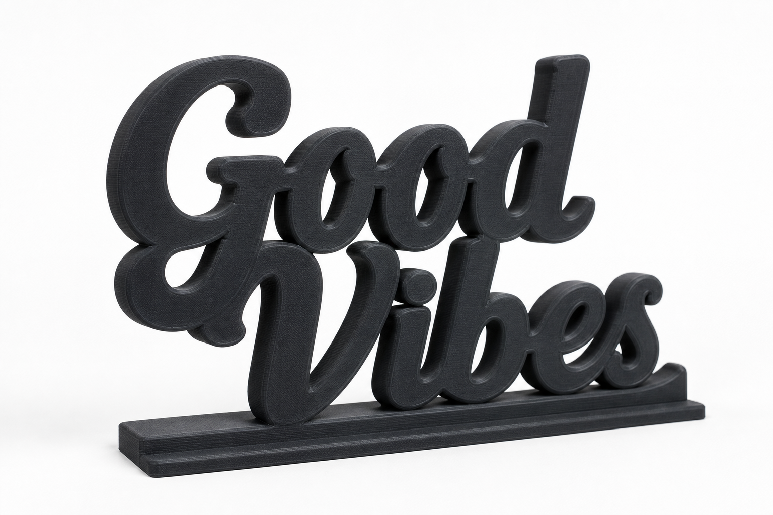 Good Vibes tabletop إلهام التصميم الإبداعي للطباعة ثلاثية الأبعاد