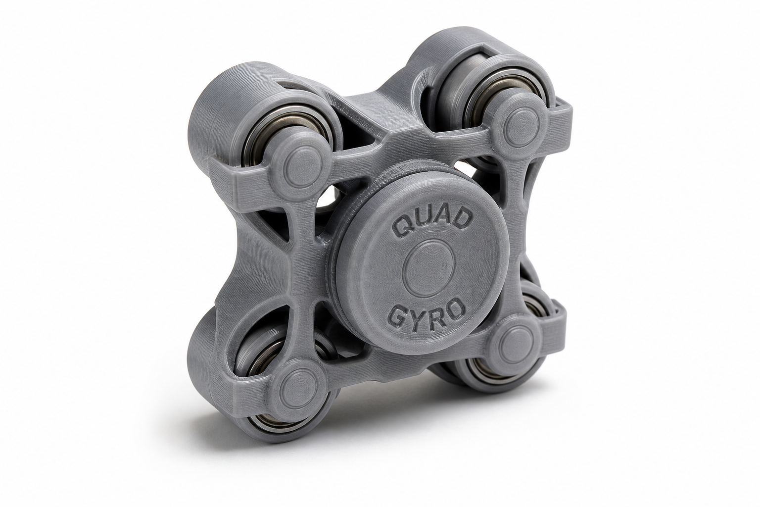 Quad gyro fidget 3D प्रिंटिंग रचनात्मक डिज़ाइन प्रेरणा