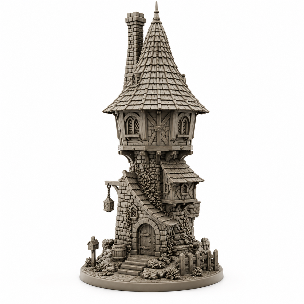 Cobblepine Tower Cảm hứng thiết kế sáng tạo in 3D