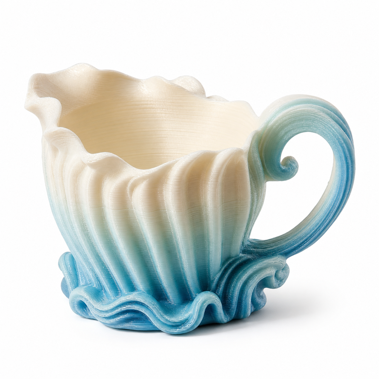 海浪贝壳杯 3D-print creatieve ontwerp inspiratie