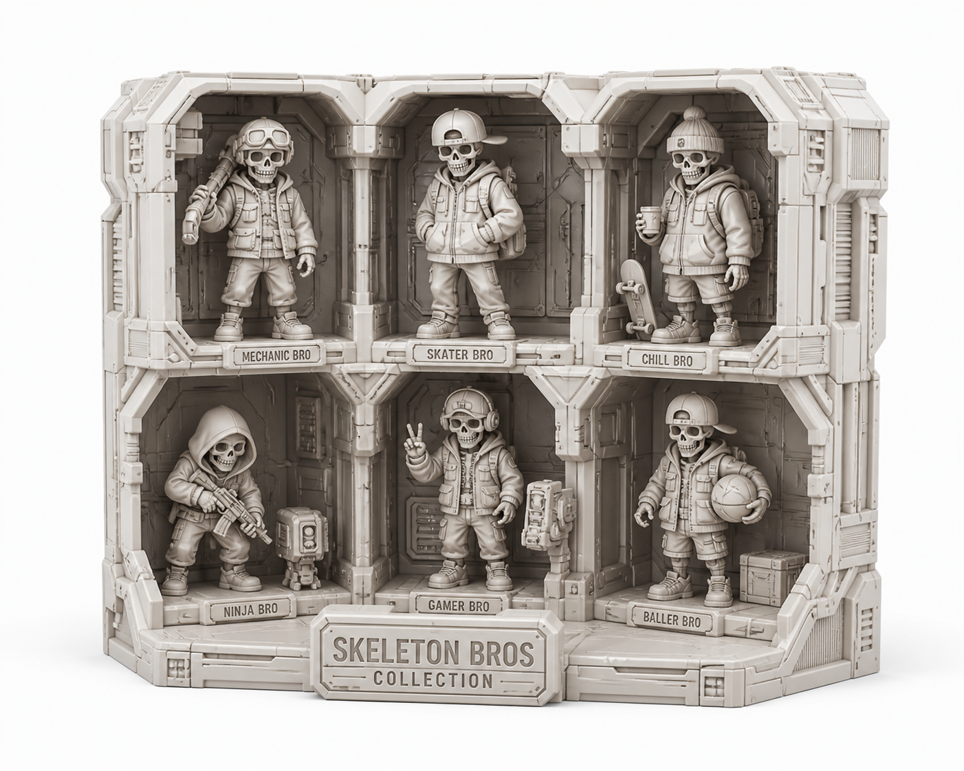[3/4] Skeleton Bros Colle3D打印创意设计灵感
