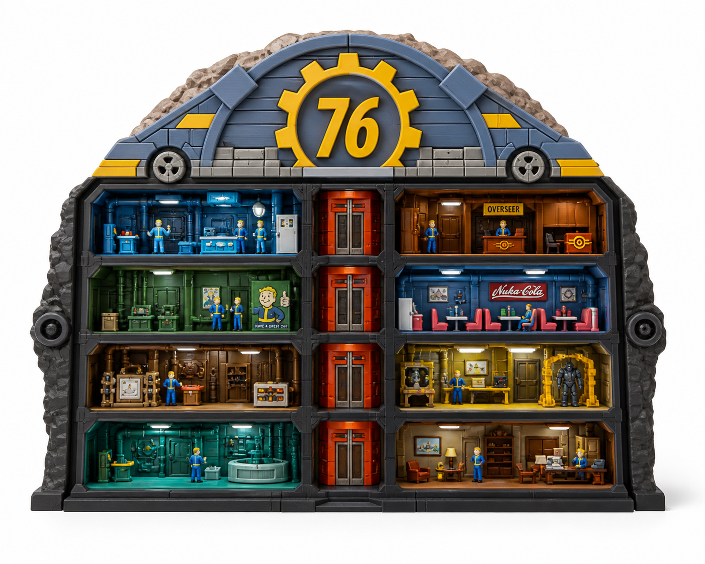 多色模型 Fallout Vault Boy 弦3D打印创意设计灵感