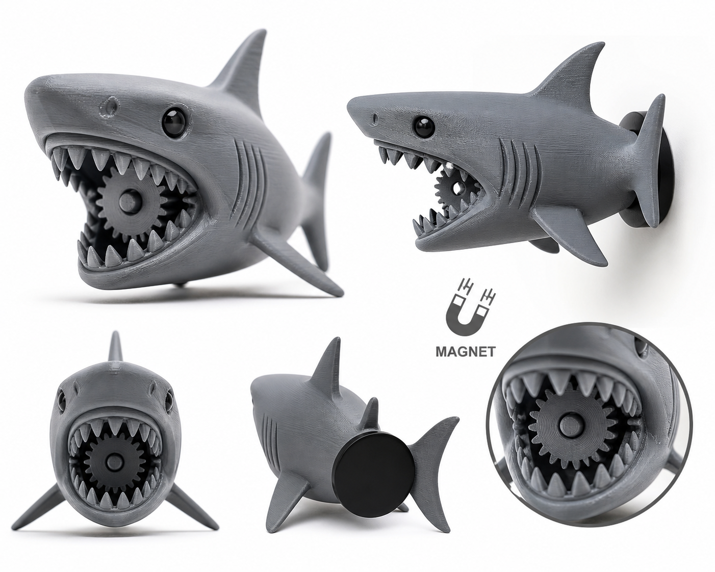 Shark Magnet 3D-Druck kreative Design-Inspiration
