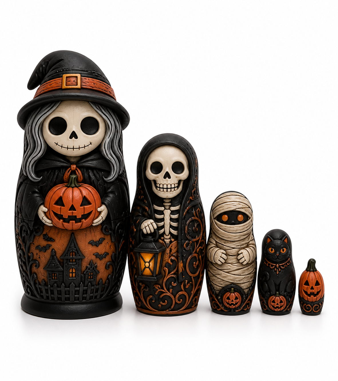 Halloween Matryoshka Inspiración de diseño creativo impresión 3D