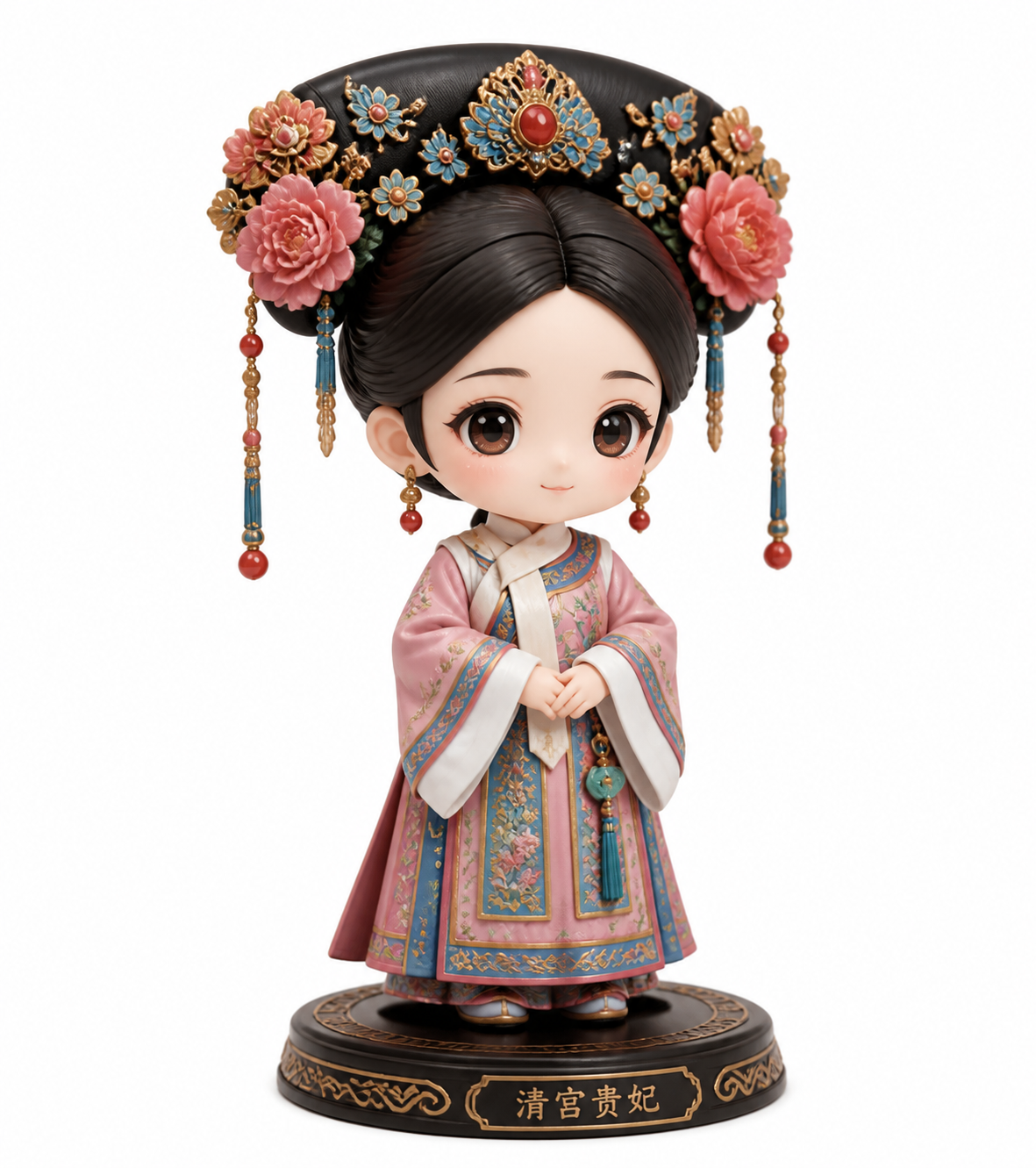Q版角色-清宫娘娘 3Dプリンティングクリエイティブデザインインスピレーション
