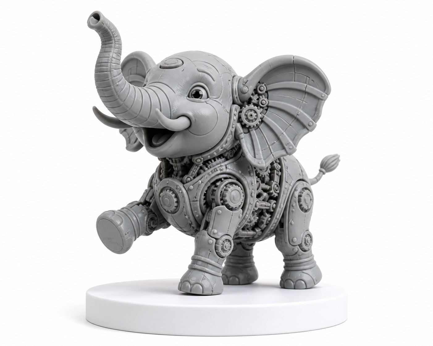 Happy Elephant #2 Inspiração de design criativo impressão 3D