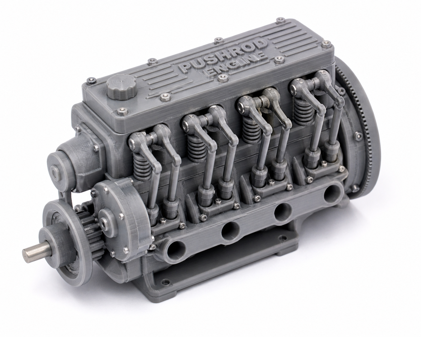 PushRod Engine with 3D Printing Creative Design Inspiration