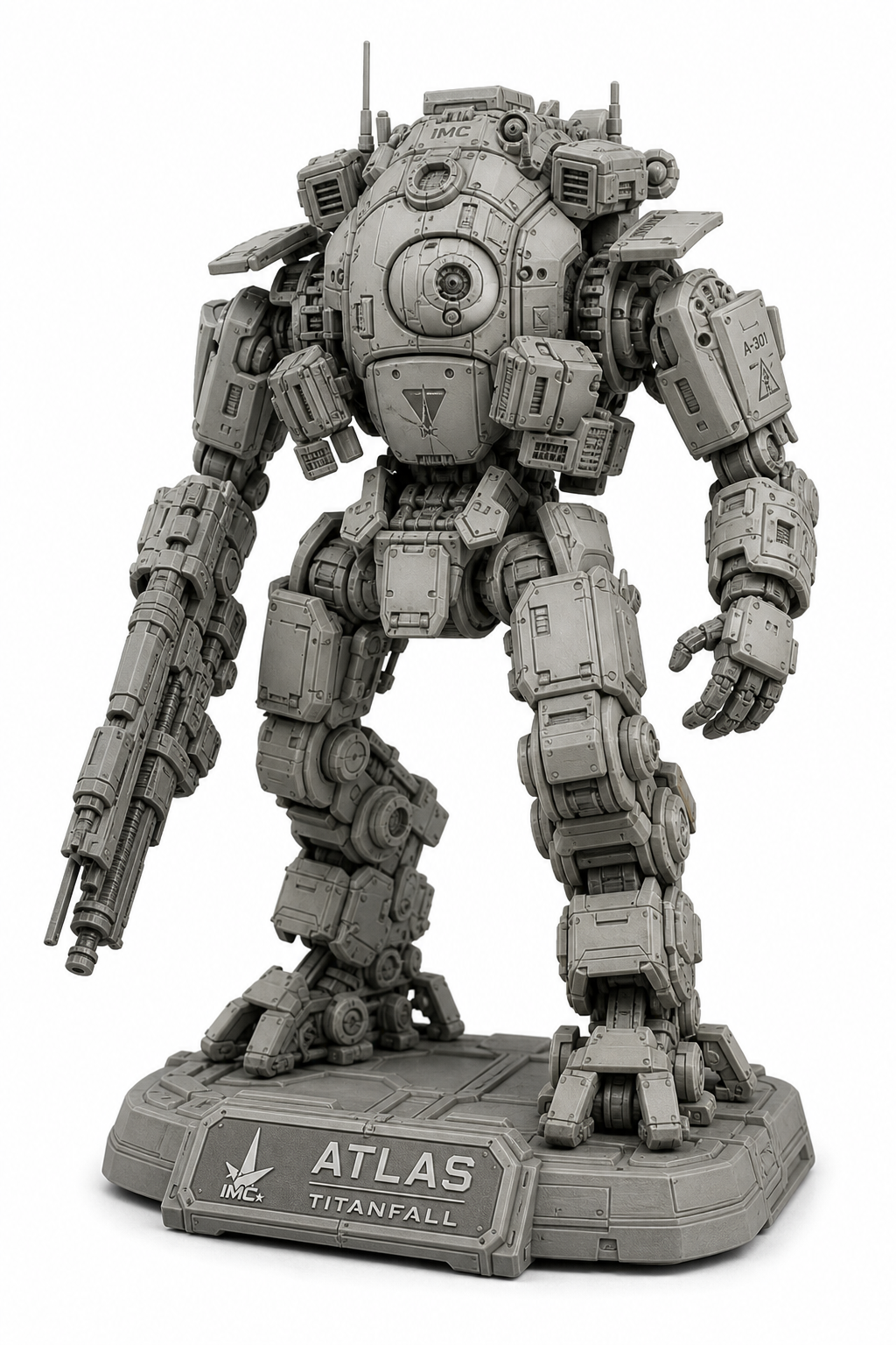 Titanfall Atlas机器人模型 إلهام التصميم الإبداعي للطباعة ثلاثية الأبعاد