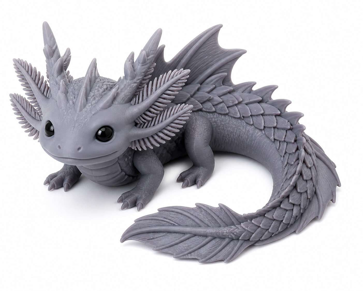 Dragon Axolotl V2 🐉 Inspiración de diseño creativo impresión 3D