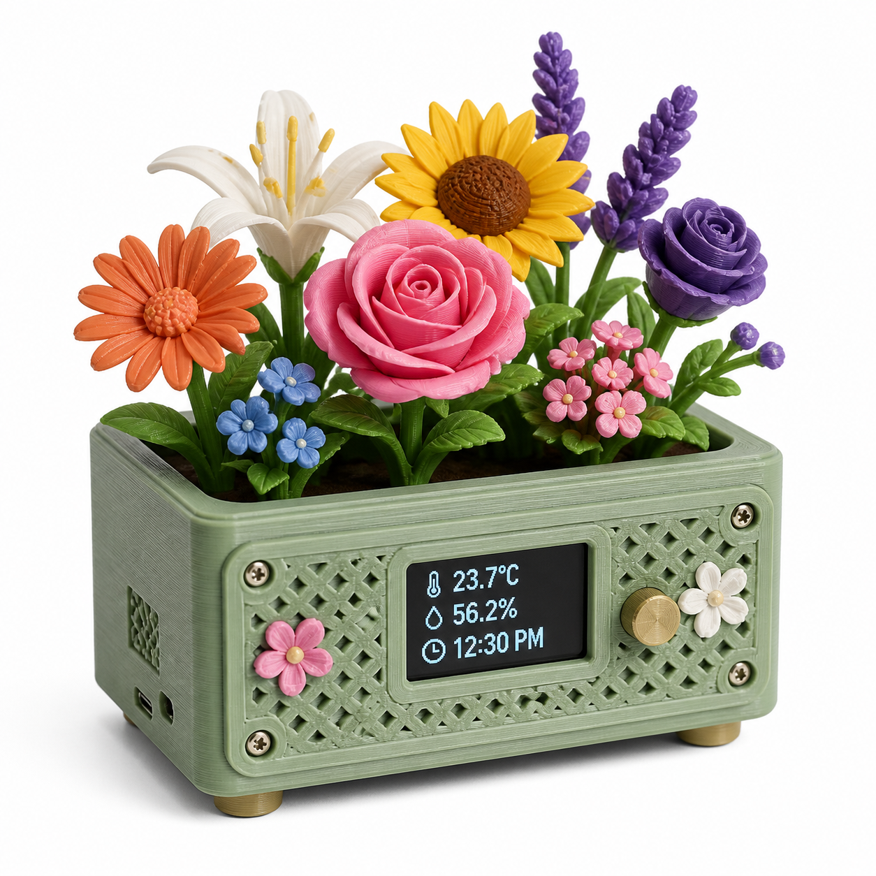 Electronic Flower Bo Inspirasi reka bentuk kreatif cetakan 3D