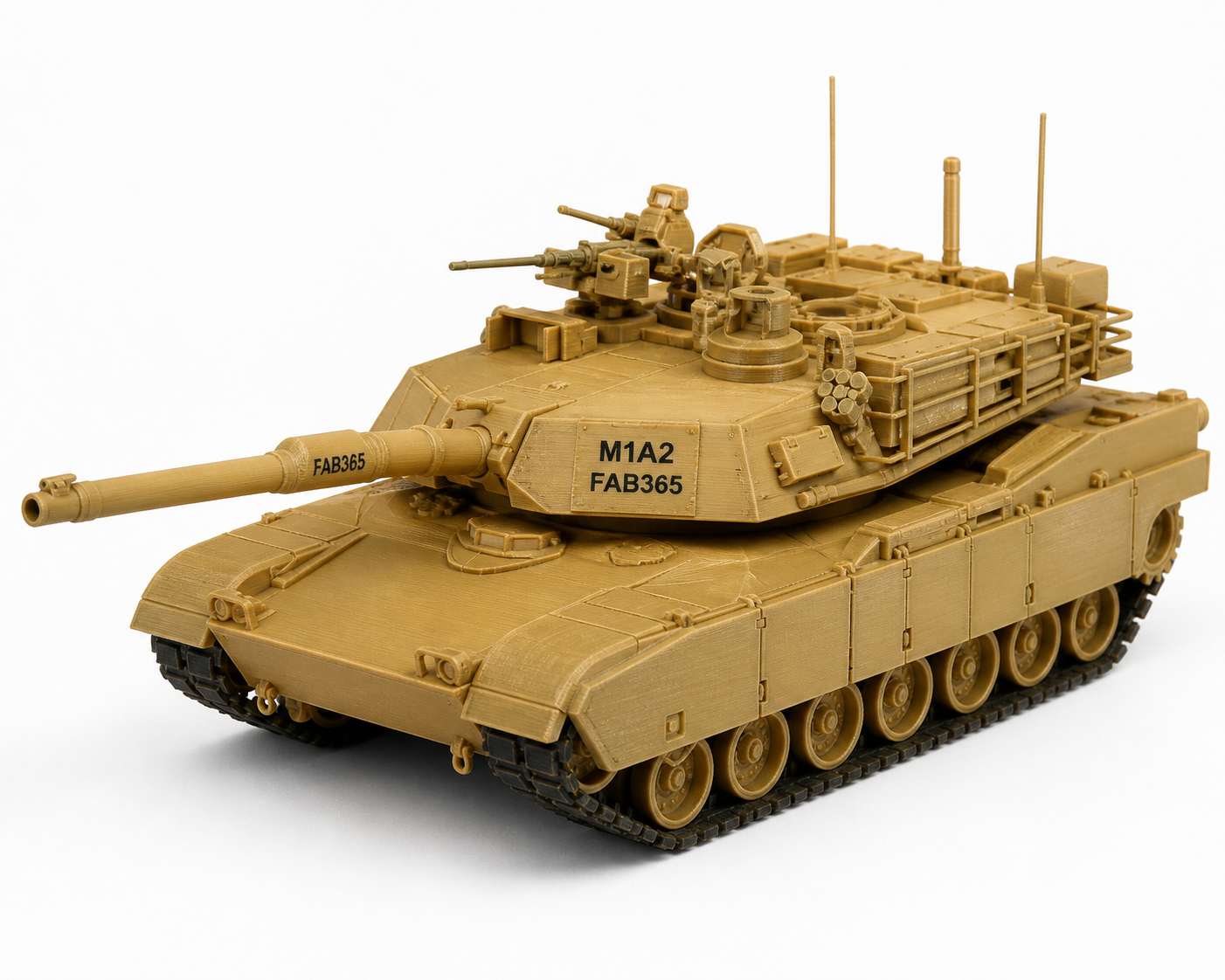 M1A2坦克 Вдохновение креативного дизайна 3D-печати