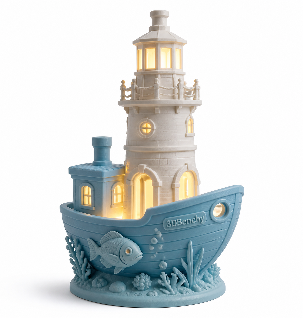 灯塔和Benchy3D打印创意设计灵感