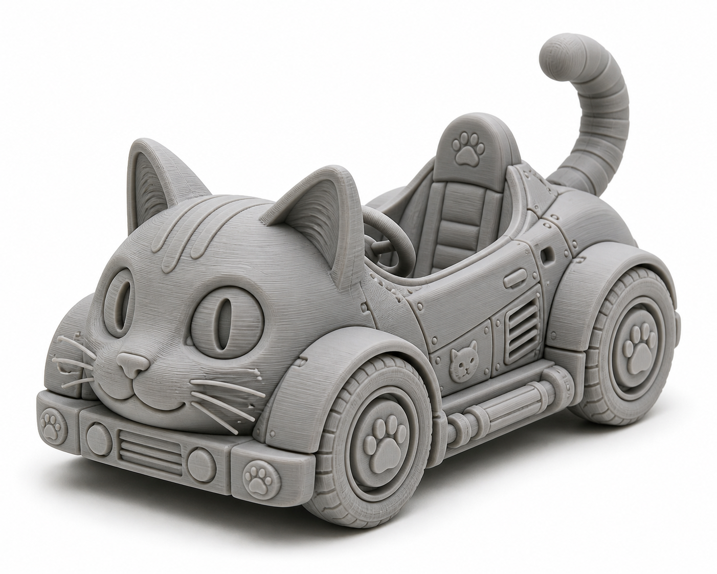 猫咪校车 إلهام التصميم الإبداعي للطباعة ثلاثية الأبعاد