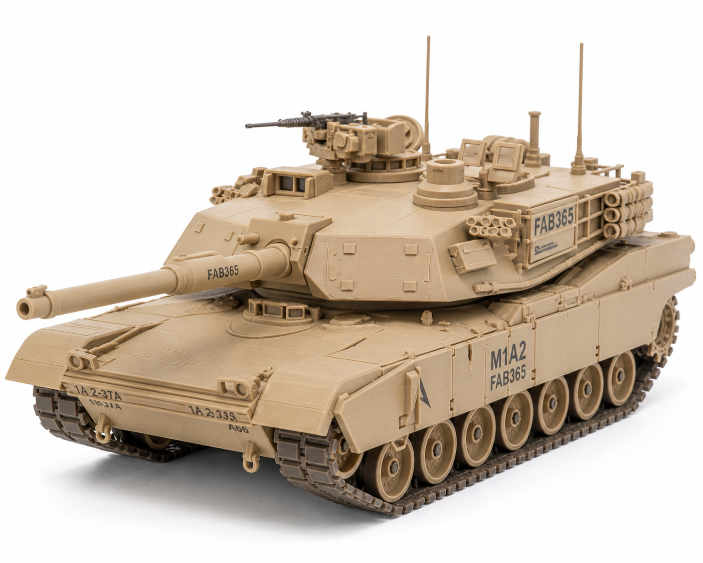M1A2坦克 Вдохновение креативного дизайна 3D-печати