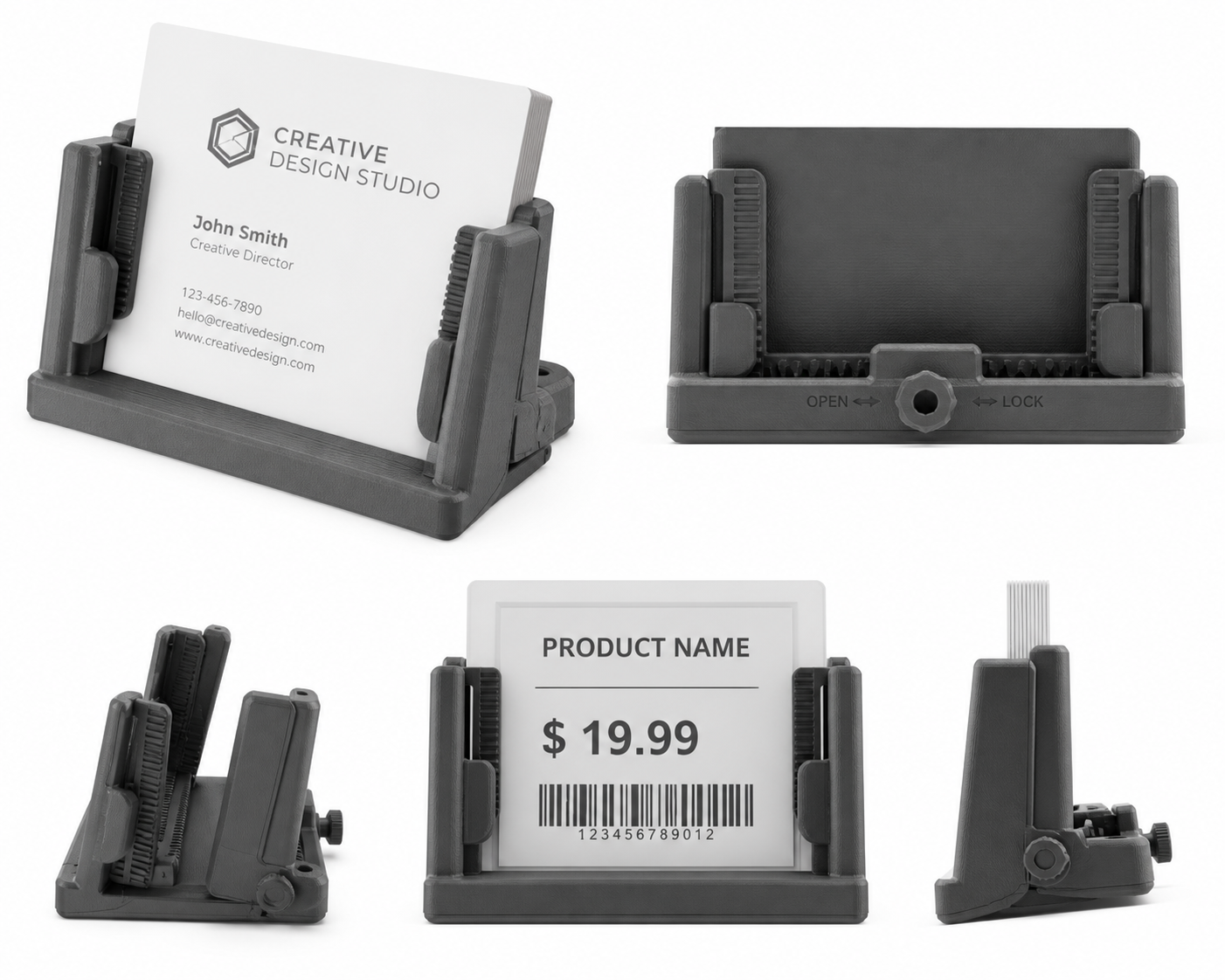 实用CARD OR LABEL HOLDER模型3D打印创意设计灵感