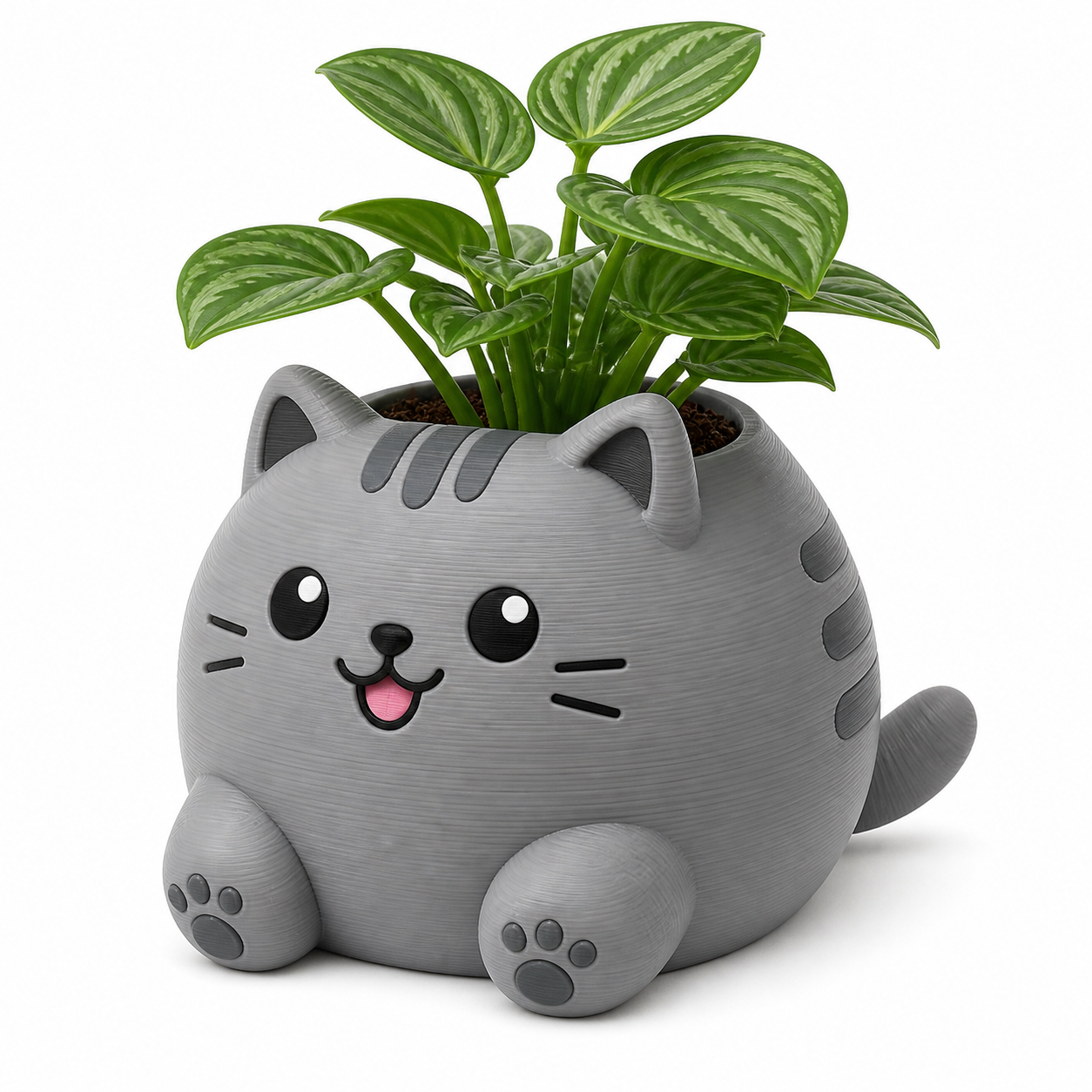 Chunky Cat Plant Pot 3D प्रिंटिंग रचनात्मक डिज़ाइन प्रेरणा