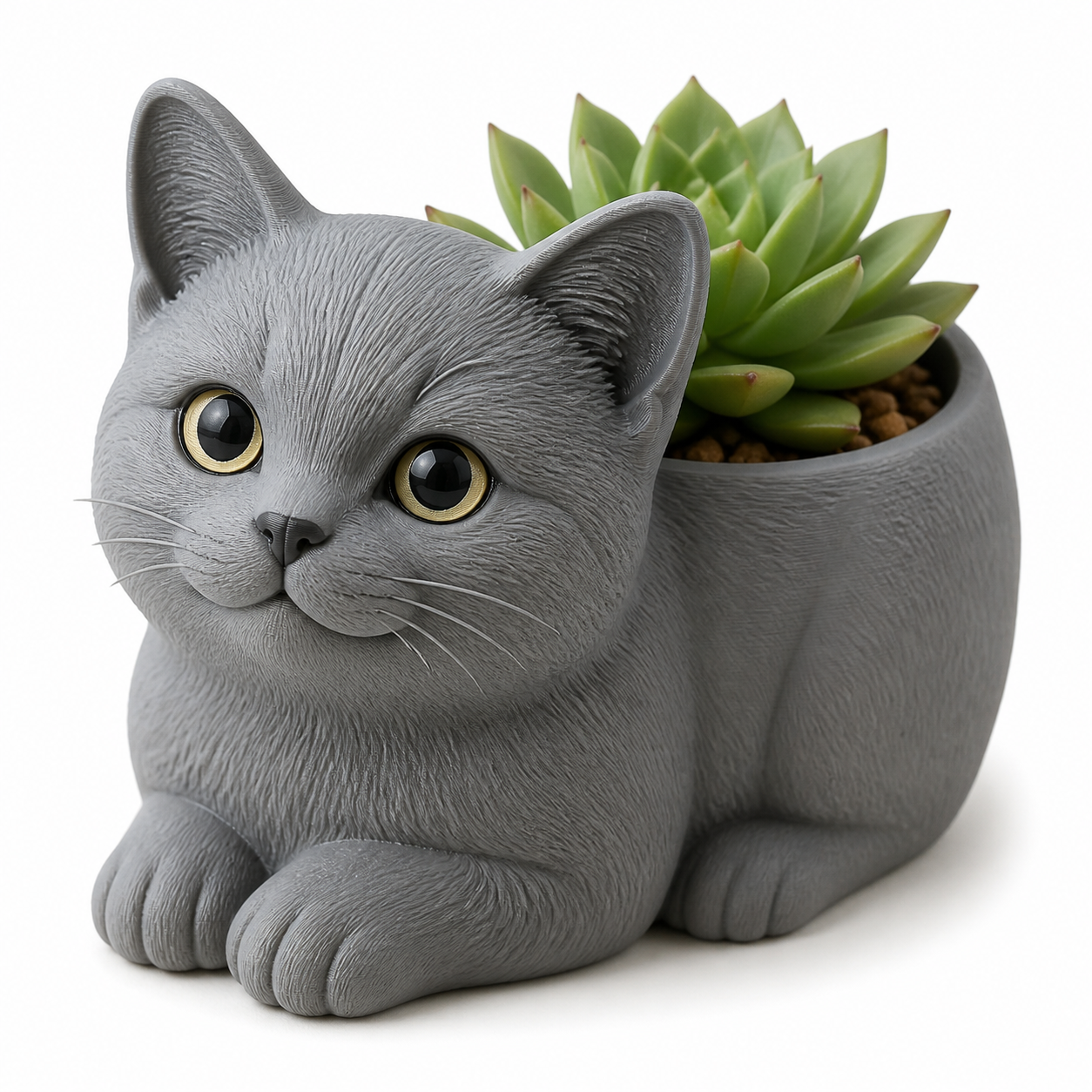 猫爪花盆 แรงบันดาลใจการออกแบบสร้างสรรค์พิมพ์ 3D