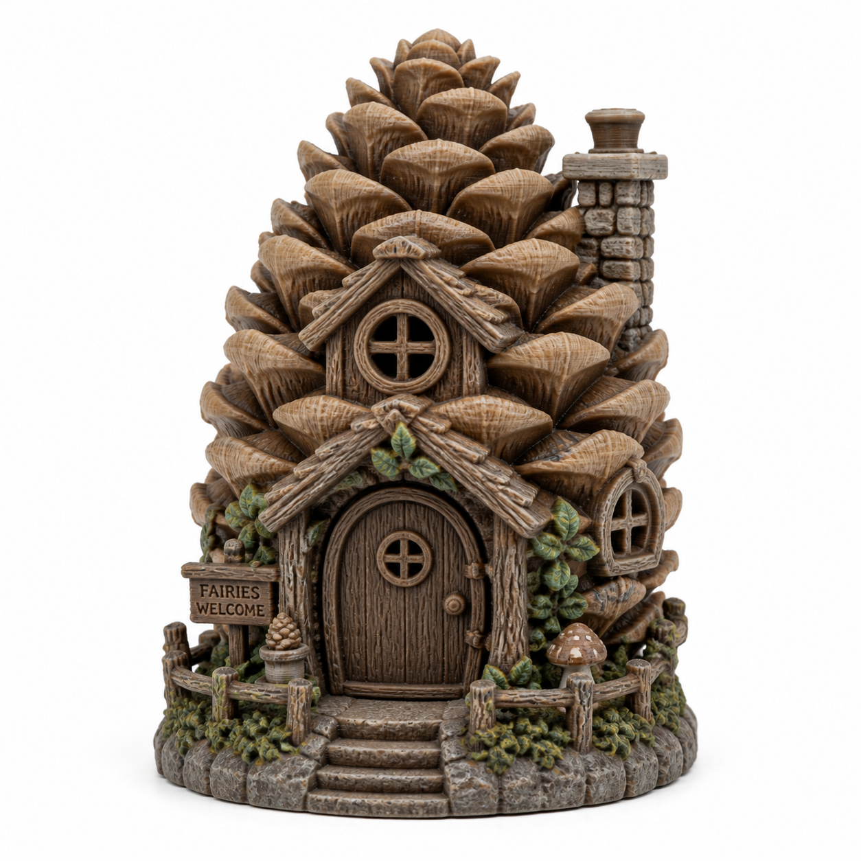 Pinecone Fairy House Inspirasi reka bentuk kreatif cetakan 3D