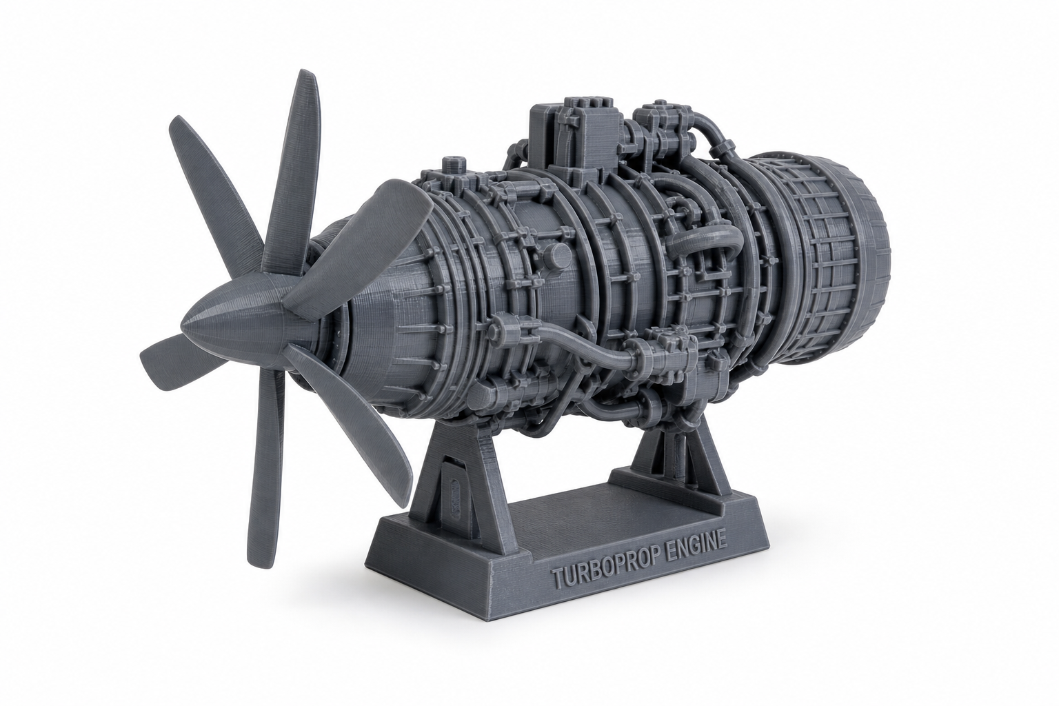 喷气式发动机turboprop-engi 3D Printing Creative Design Inspiration
