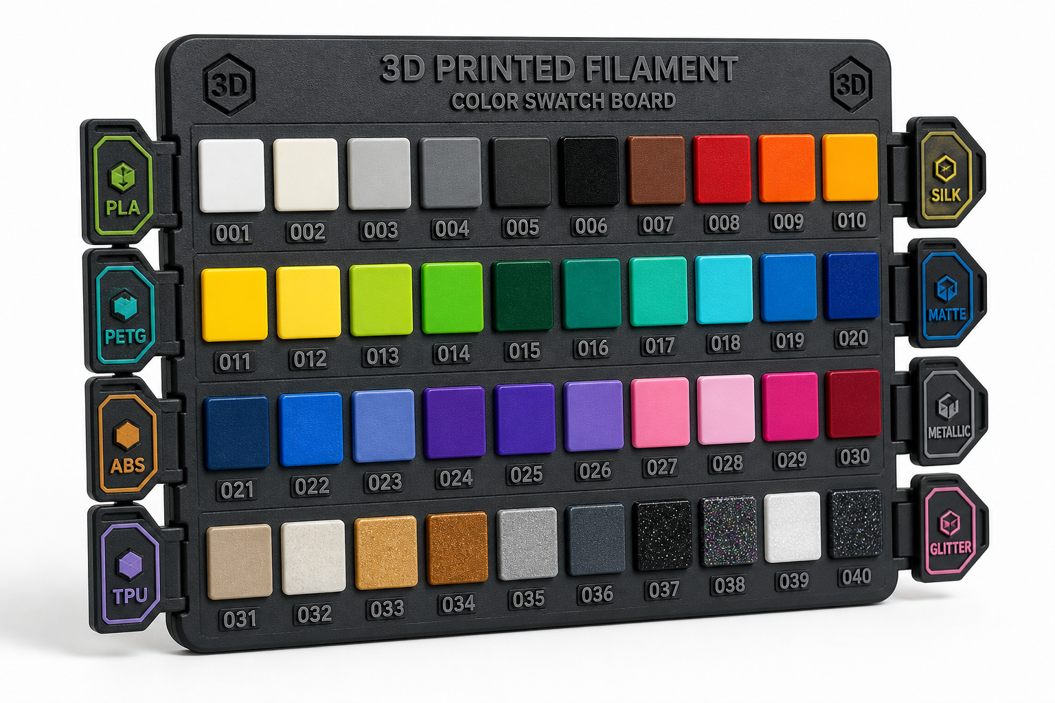 自制色卡 3D Printing Creative Design Inspiration