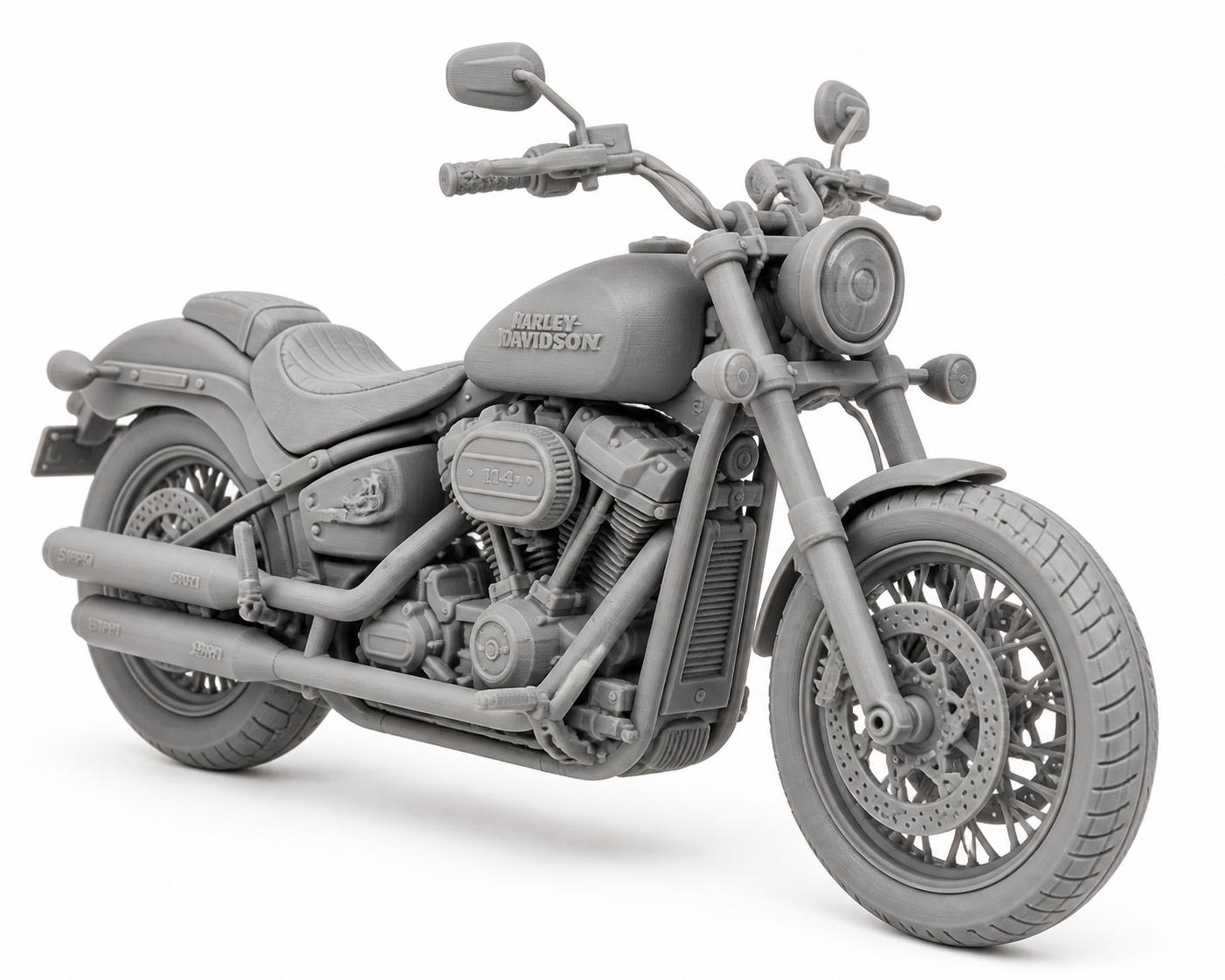 哈雷 戴维森 摩托车Harley_Dav إلهام التصميم الإبداعي للطباعة ثلاثية الأبعاد