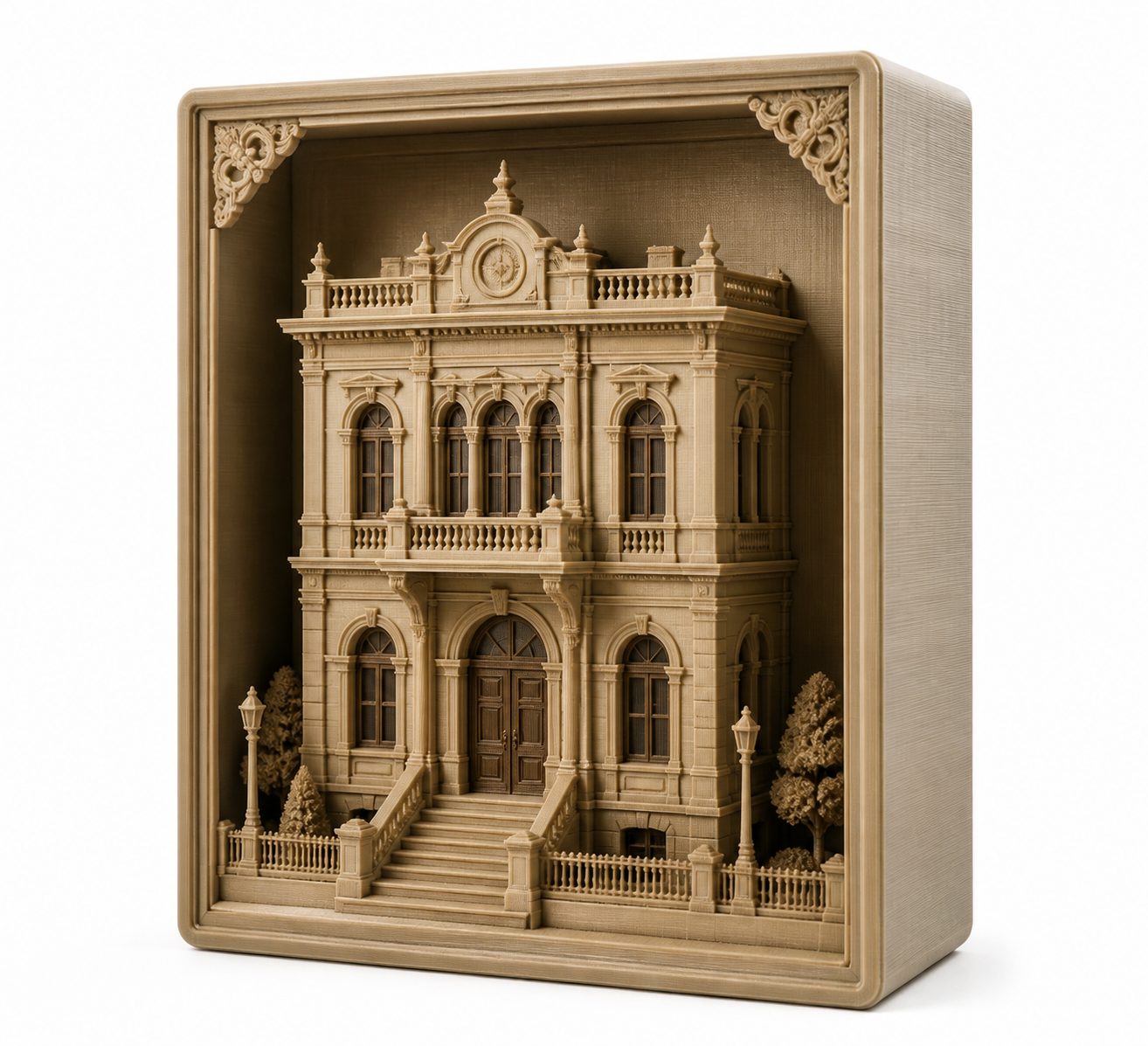 新古典主义建筑 储物盒 首饰盒 开合结构 Cảm hứng thiết kế sáng tạo in 3D