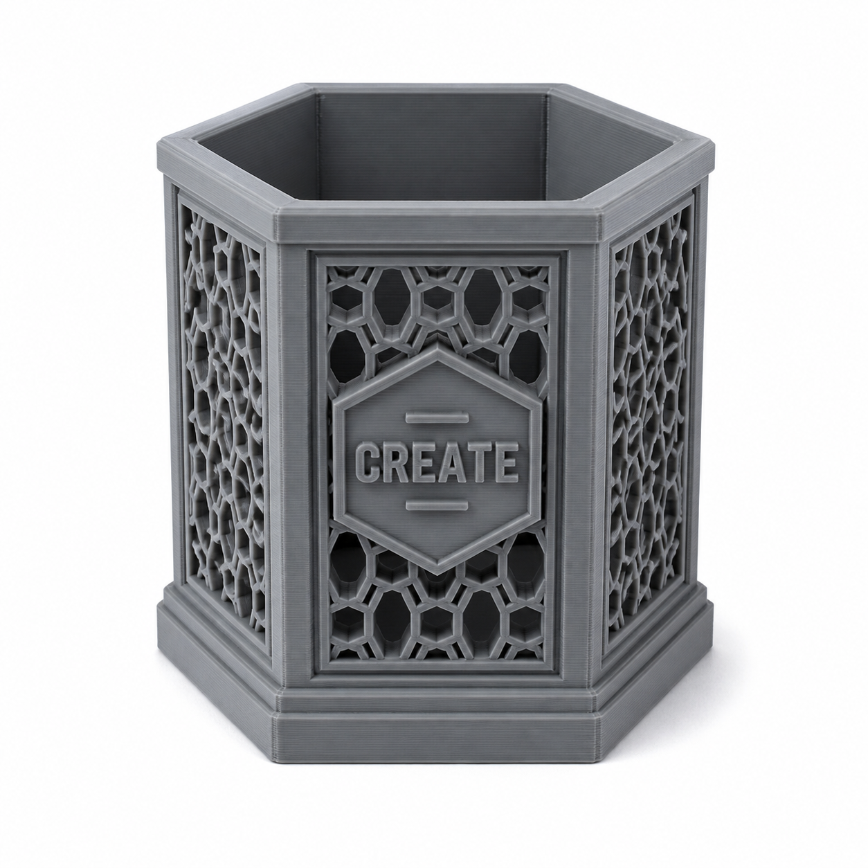 Hex Pen Holder 3D Printing Creative Design Inspiration