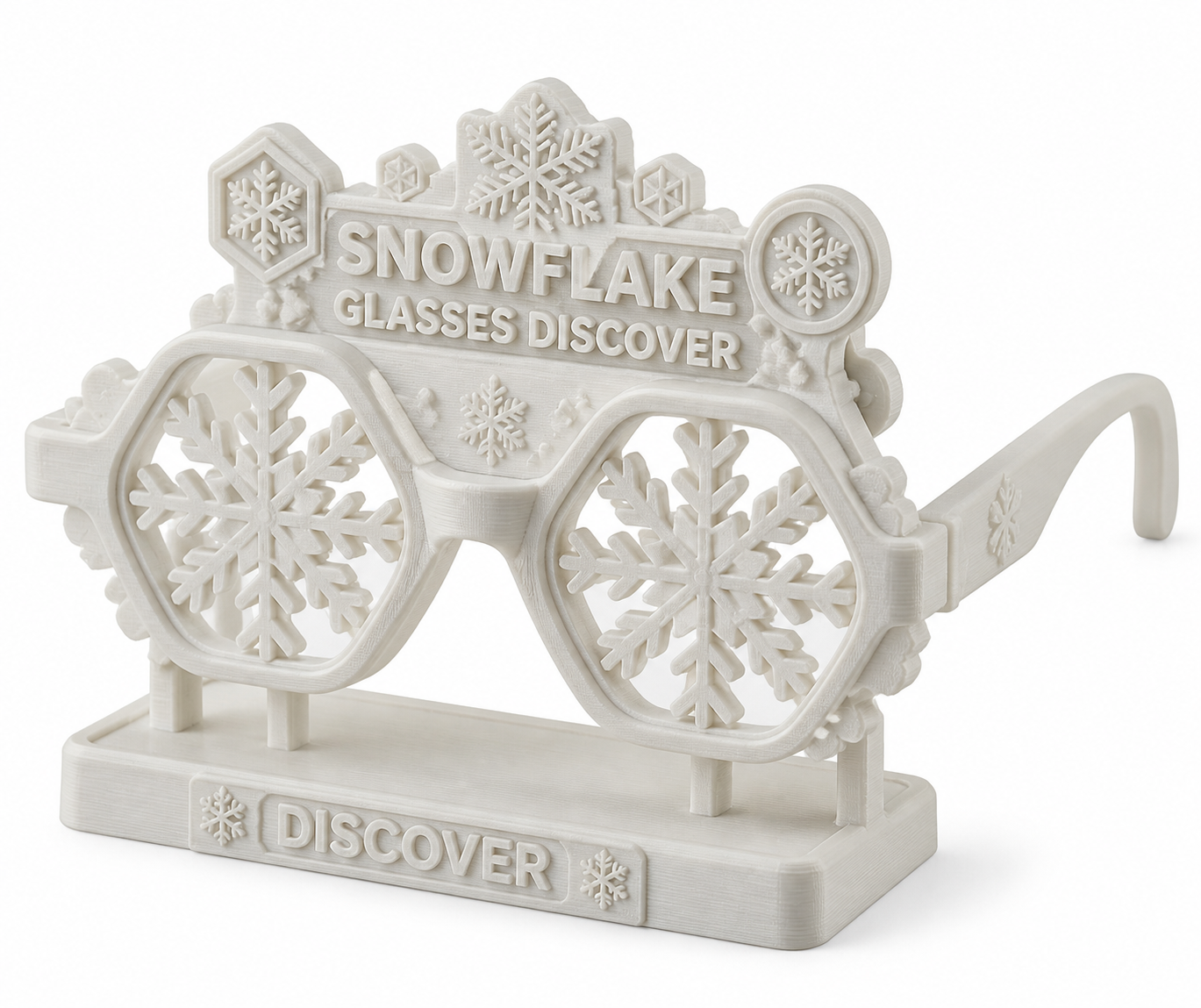 Snowflake Glasses Ispirazione di design creativo stampa 3D