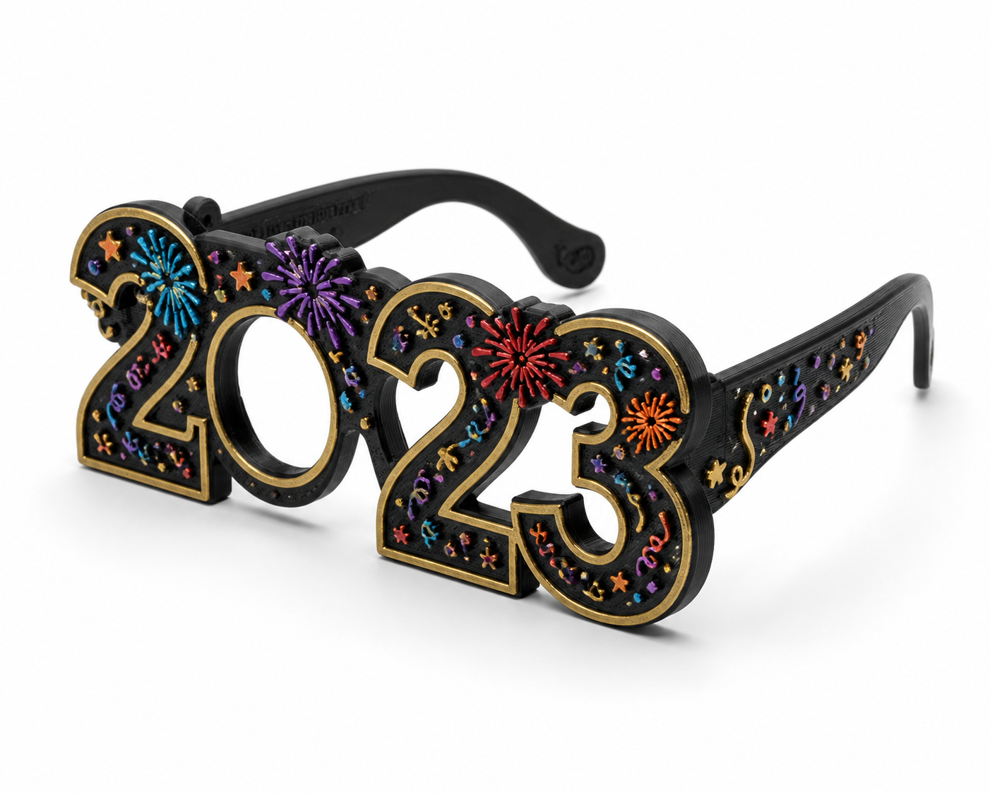2023新年眼镜 3D प्रिंटिंग रचनात्मक डिज़ाइन प्रेरणा