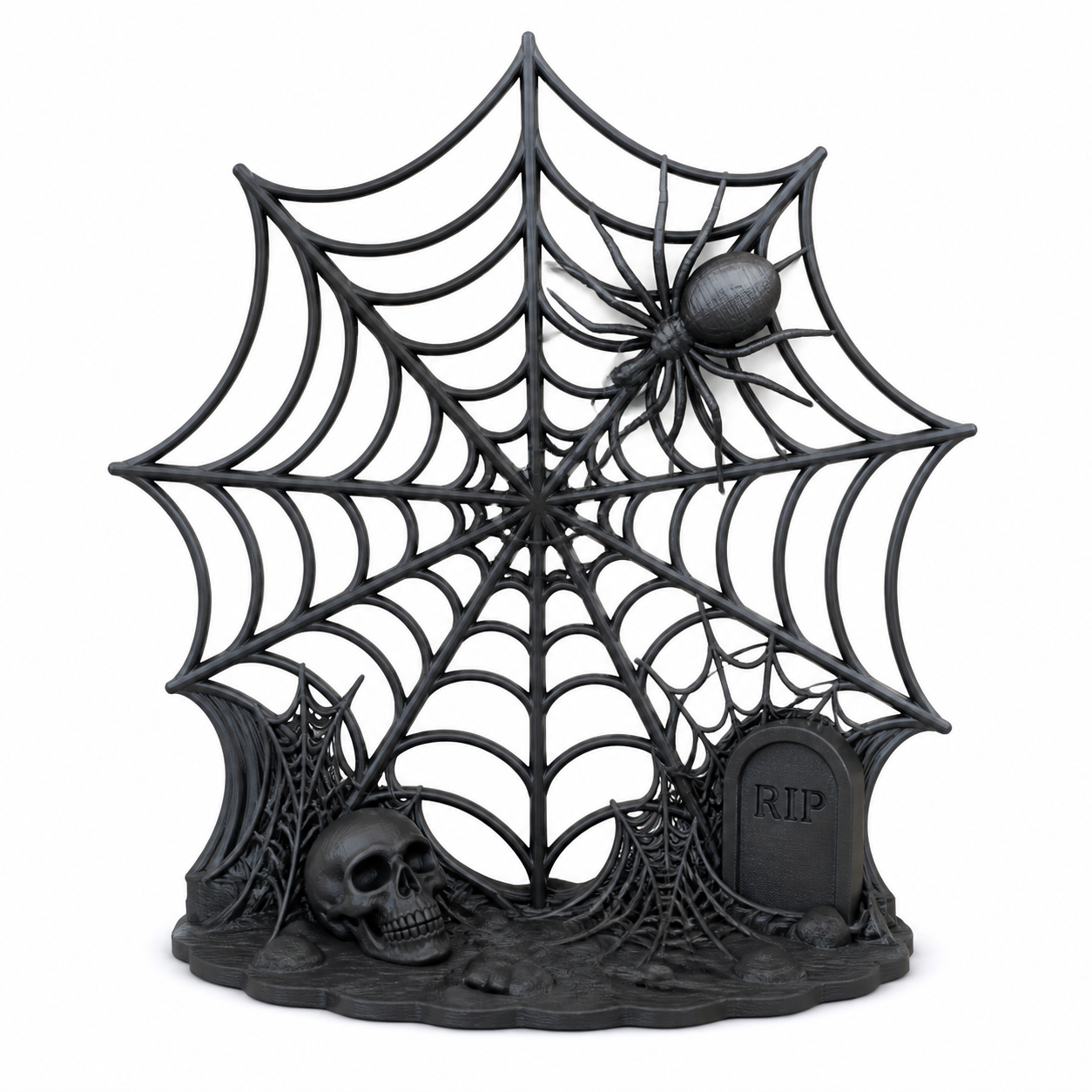 创意Spider Web Halloween La3D打印创意设计灵感