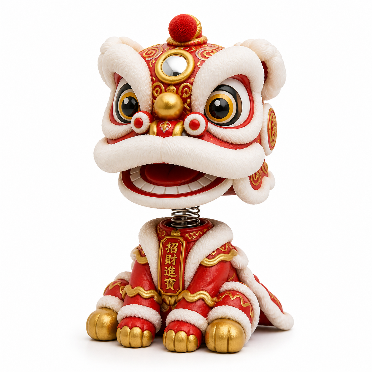 中国醒狮Bobble-Head-Lion Вдохновение креативного дизайна 3D-печати