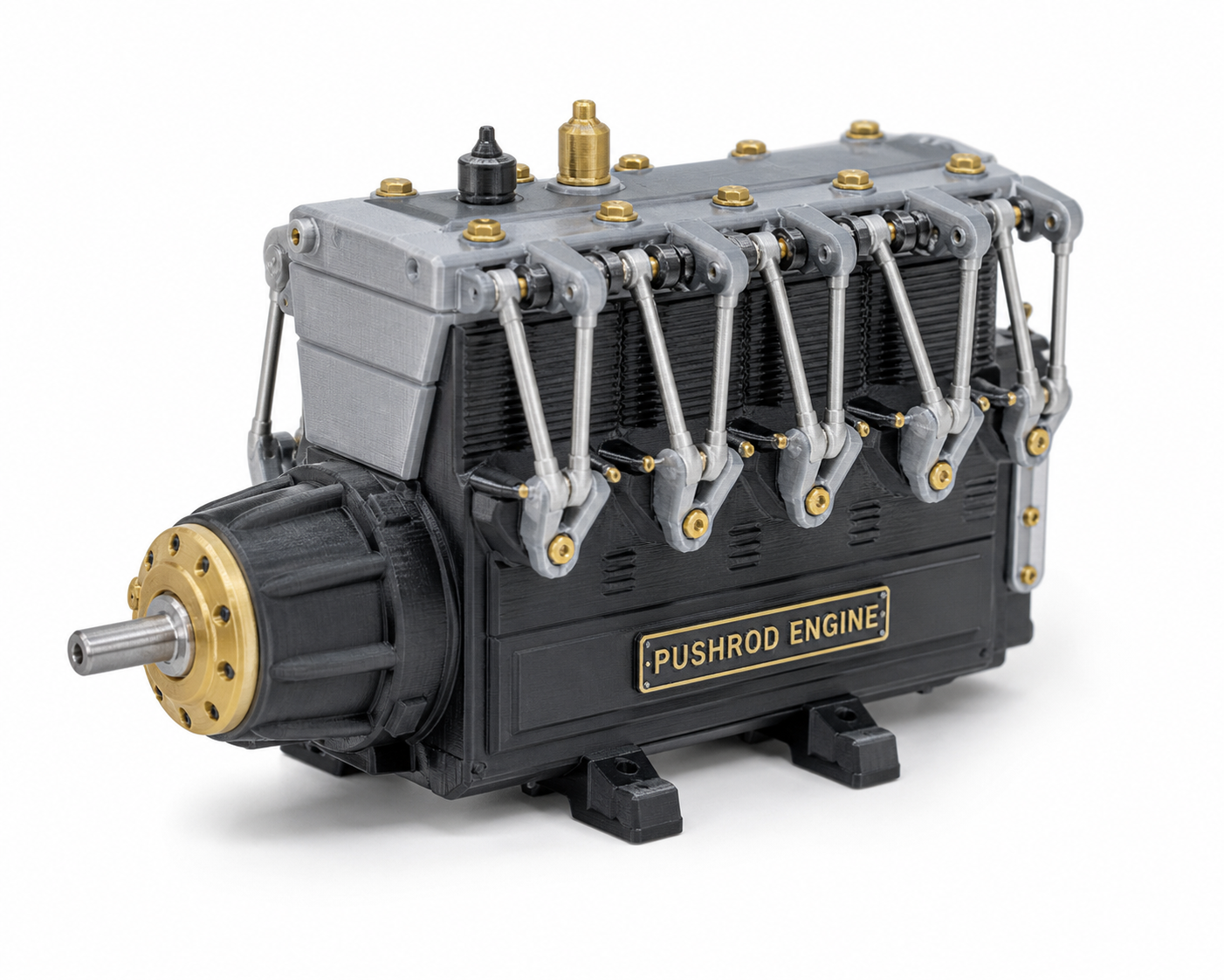 PushRod Engine with 3D Printing Creative Design Inspiration