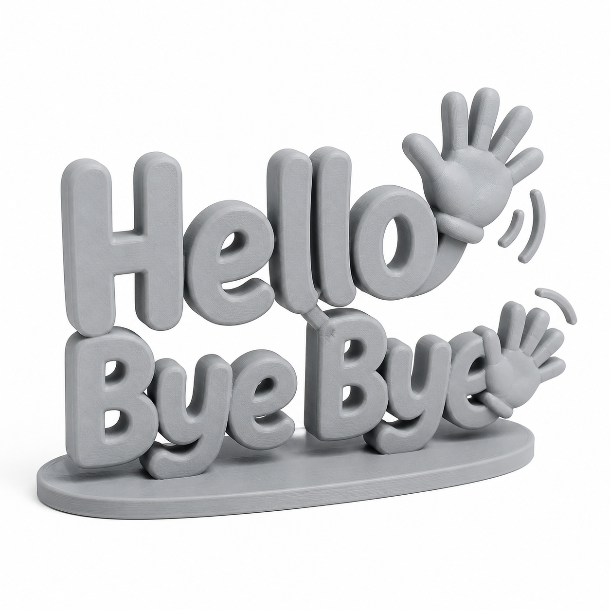 Hello 2025 - Bye Bye 3D-print creatieve ontwerp inspiratie
