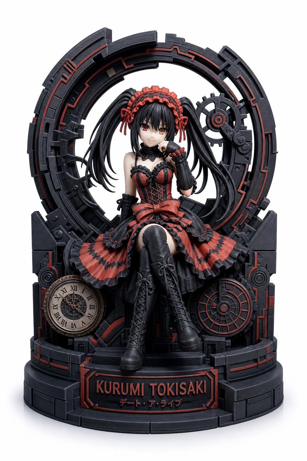 Kurumi Tokisaki 3D प्रिंटिंग रचनात्मक डिज़ाइन प्रेरणा